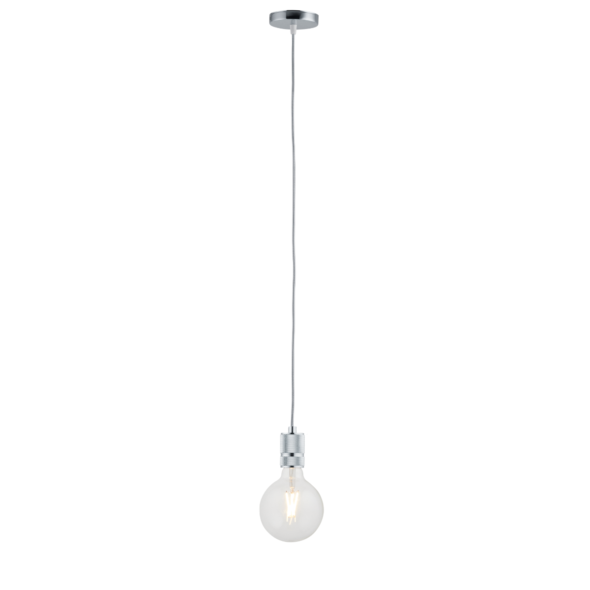 Lighto | Pendel Chroom | Inclusief Lichtbron Helder | Classic | 1.5m S