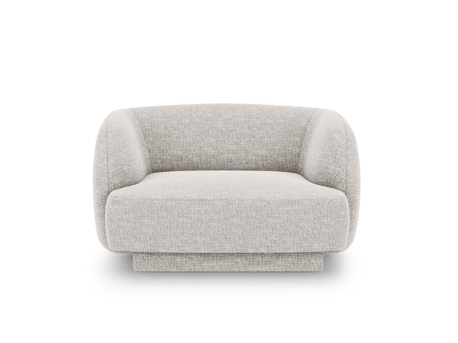 Micadoni Fauteuil Miley structurele stof geld - 90x103x70cm