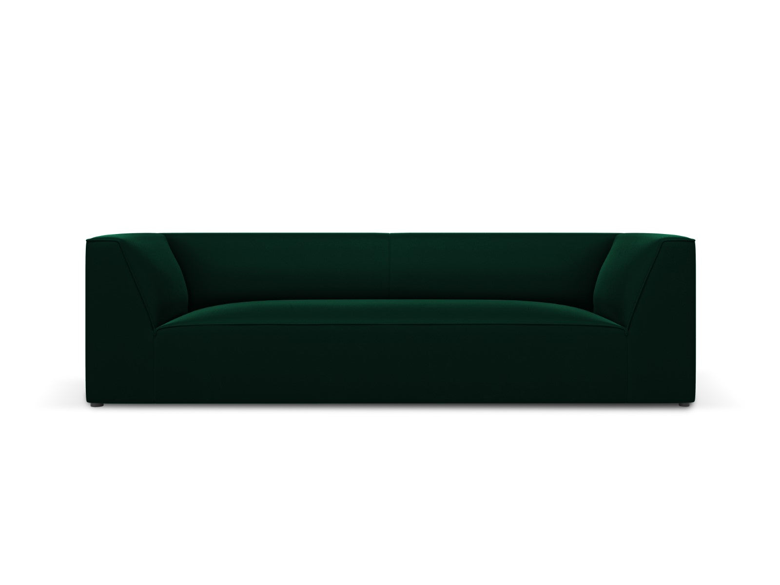 Micadoni Bank Ruby 3-zits, flueel, flessengroen - 93x232x69cm