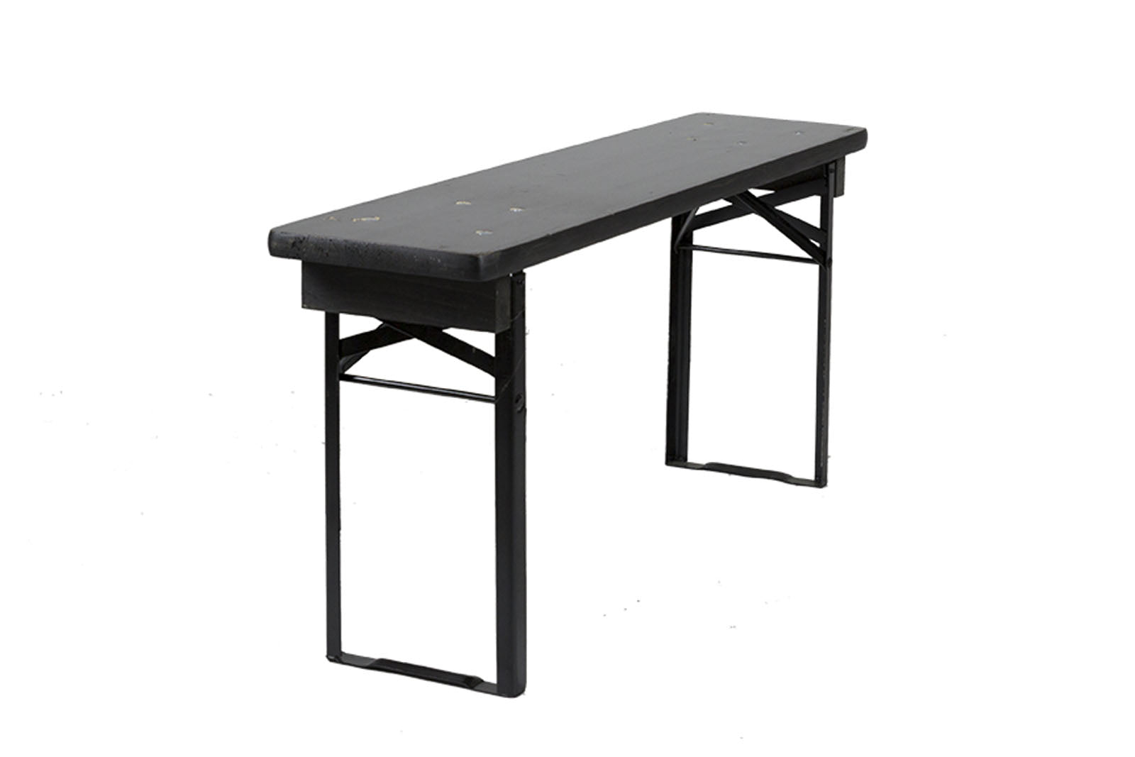 MaximaVida inklapbare bierbank Berlijn 120 x 25 cm zwart - FSC hout
