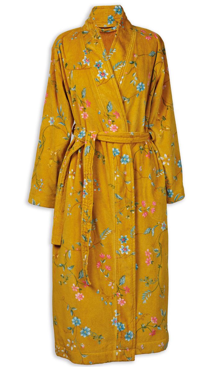 Pip Studio badjas Les Fleurs - XS - geel