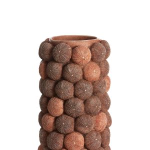 Light & Living vaas SEA URCHIN – Ø19×32.5cm – rood Light & Living vaas SEA URCHIN – Ø19×32.5cm – rood