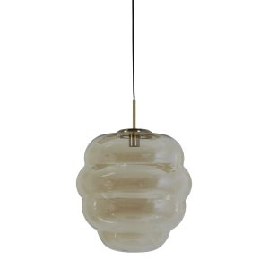 Light & Living hanglamp Misty – oranje – Ø45cm Light & Living hanglamp Misty – oranje – Ø45cm