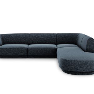 Micadoni rechter hoekbank Miley 6-zits, chenille, koningsblauw – 248×2 Micadoni rechter hoekbank Miley 6-zits, chenille, koningsblauw – 248×2