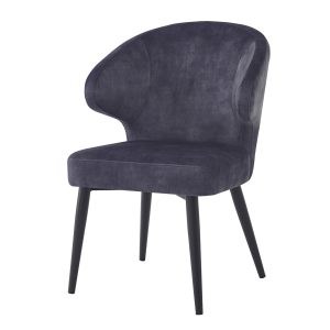 Livingfurn eetkamerstoel Donna – Velvet – Antraciet – 2 stuks Livingfurn eetkamerstoel Donna – Velvet – Antraciet – 2 stuks