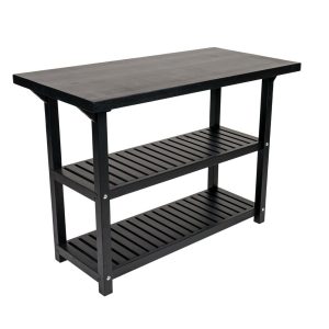 MaximaVida werktafel Sergio 115 cm zwart – 4 cm dik werkblad MaximaVida werktafel Sergio 115 cm zwart – 4 cm dik werkblad
