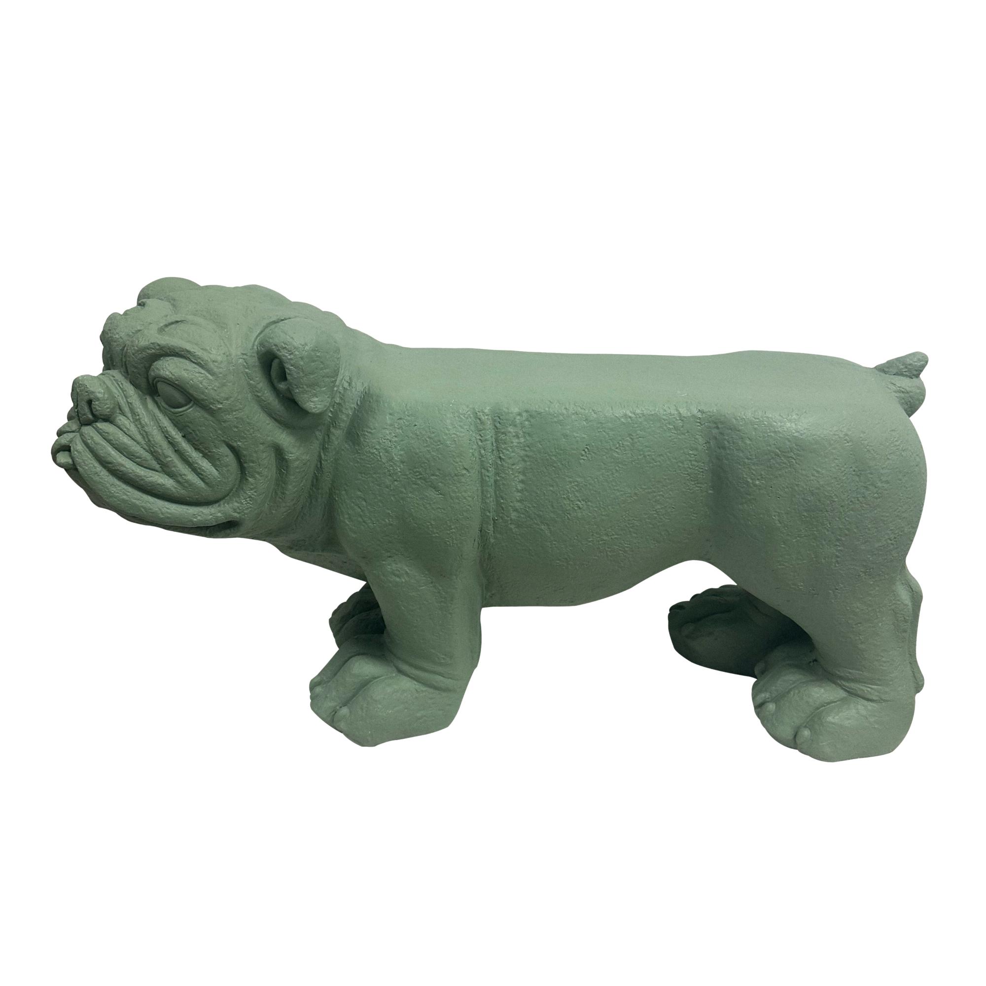 Leitmotiv poef Dog - groen - 76x31x43cm