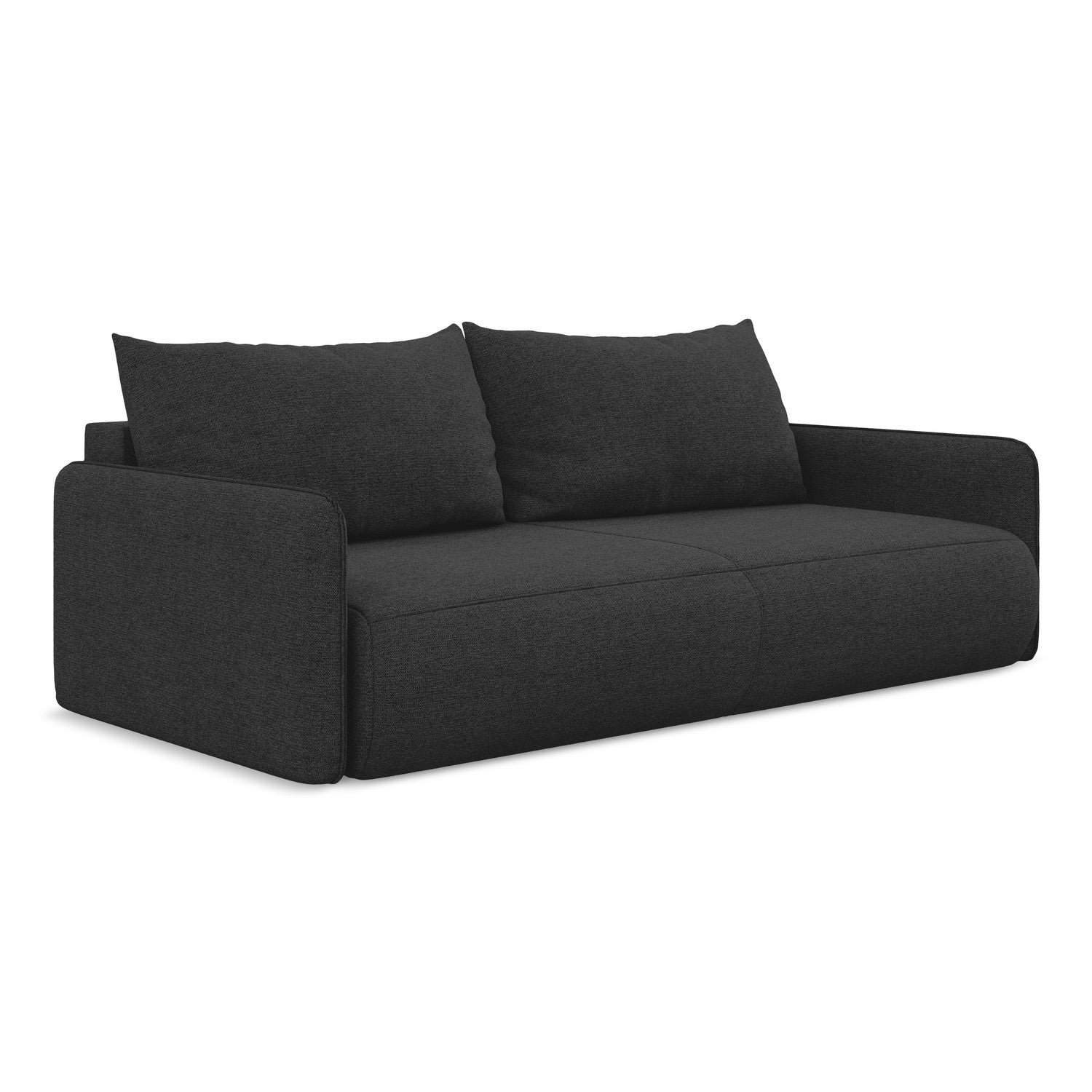 LaMiaSofa 3-zits slaapbank Palermo - chenille stof - antraciet - 216x1