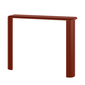 noo.ma Fli Console Table – 102x27x13,5 cm, Auburn Red, board en gepoed