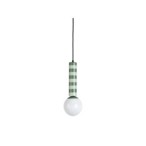 Leitmotiv hanglamp Rayado – groen – 12x12x38cm – Paddenstoellamp Leitmotiv hanglamp Rayado – groen – 12x12x38cm – Paddenstoellamp