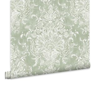 Laura Ashley Vliesbehang – Maddox Saliegroen Laura Ashley Vliesbehang – Maddox Saliegroen