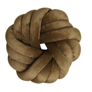 Light & Living kussen KNOT – 33x33cm – bruin Light & Living kussen KNOT – 33x33cm – bruin