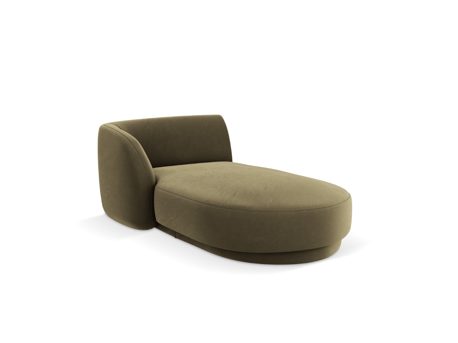 Micadoni linker meridiaan Miley flueel, groente - 156x90x70cm