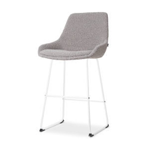 Nolon Nino-Isa Barkruk Bouclé Taupe – Stof – Wit Onderstel – 65 cm Nolon Nino-Isa Barkruk Bouclé Taupe – Stof – Wit Onderstel – 65 cm