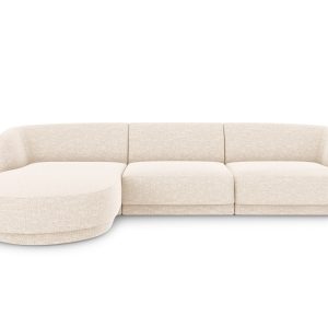 Micadoni linker hoekbank Miley 4-zits, structurele stof ivoor – 156×25 Micadoni linker hoekbank Miley 4-zits, structurele stof ivoor – 156×25