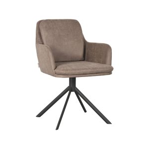LABEL51 Eetkamerstoel Joy – Taupe – Zithoogte 49cm LABEL51 Eetkamerstoel Joy – Taupe – Zithoogte 49cm