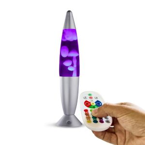 Lighto | Lavalamp zilver | 35 cm | RGB | 17 kleuren Lighto | Lavalamp zilver | 35 cm | RGB | 17 kleuren