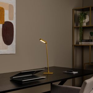 Lucide bureaulamp LAVALE – Geïntegreerde LED – Okergeel Lucide bureaulamp LAVALE – Geïntegreerde LED – Okergeel