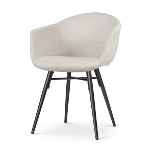 Nolon Nena-Otis Eetkamerstoel Beige – Zwarte Houten Poten Nolon Nena-Otis Eetkamerstoel Beige – Zwarte Houten Poten