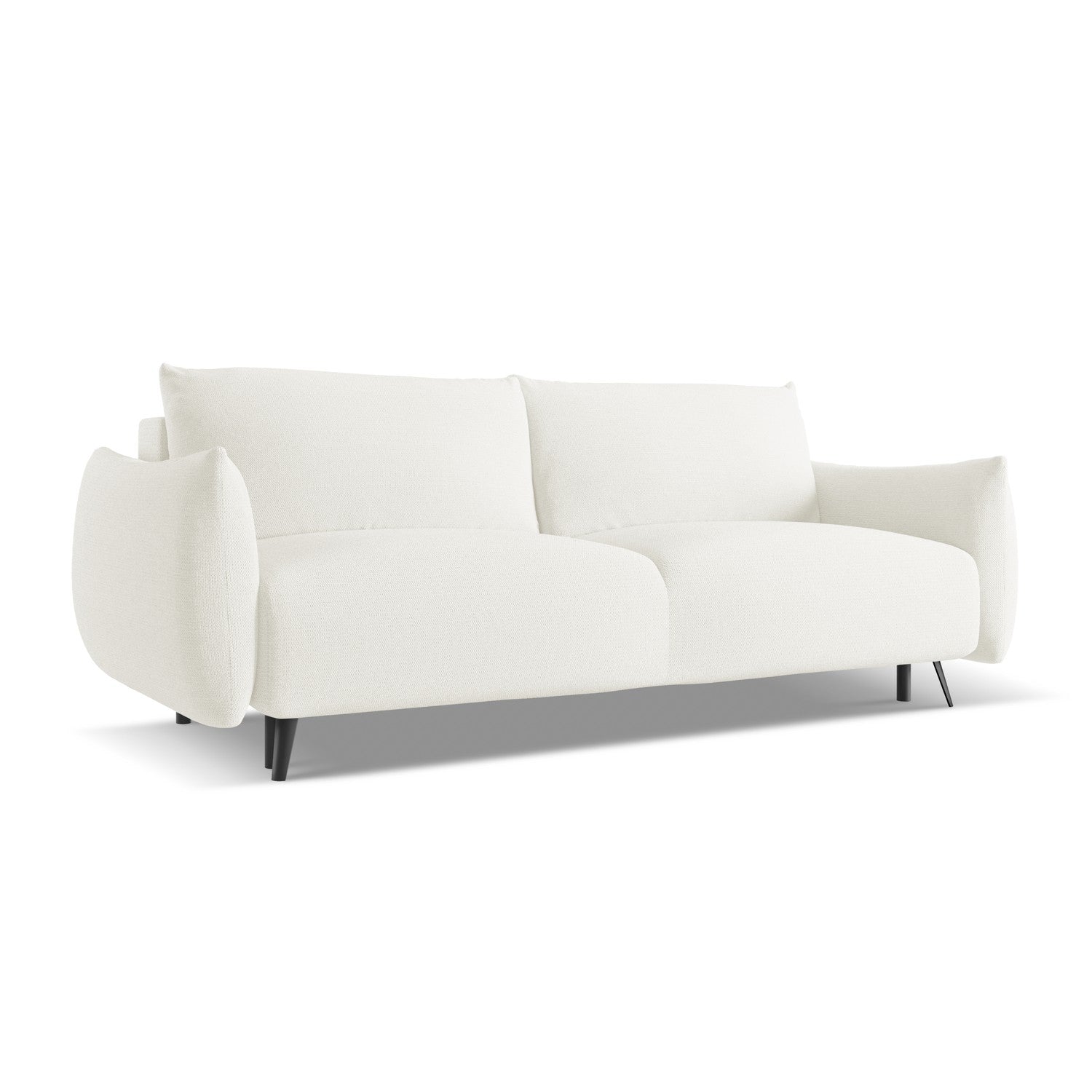 LaMiaSofa 3-zits slaapbank Genova - chenille stof - wit - 230x105x86