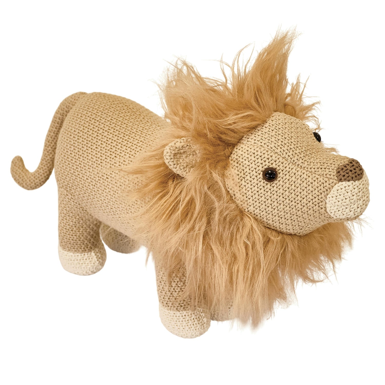 Pintado & Lacado knuffeldier Leeuw - beige - 55 cm