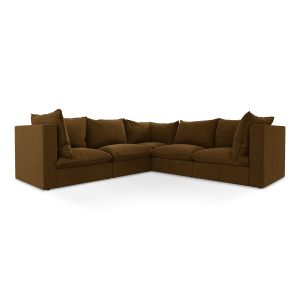 LaMiaSofa Modulaire hoekbank Ravenna – velours – mosterd – 255x255x77 LaMiaSofa Modulaire hoekbank Ravenna – velours – mosterd – 255x255x77