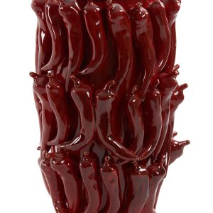 Light & Living vaas PEPPER – 26.5x25x39cm – rood Light & Living vaas PEPPER – 26.5x25x39cm – rood