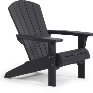 Keter Troy Adirondack Tuinstoel – 81x93x96,5cm – Zwart Keter Troy Adirondack Tuinstoel – 81x93x96,5cm – Zwart