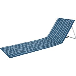 Strandmat met rugsteun streep