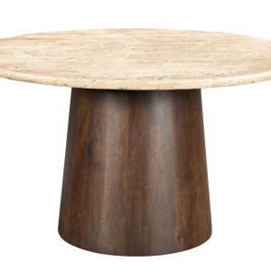 Livingfurn eetkamertafel Valentino Round – 130cm – mangohout Livingfurn eetkamertafel Valentino Round – 130cm – mangohout