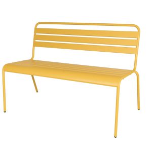 MaximaVida metalen tuinbank Max 120 cm okergeel MaximaVida metalen tuinbank Max 120 cm okergeel