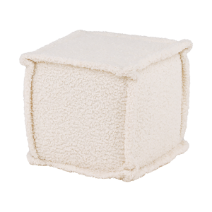Nest living Quinty Vierkante Poef Bouclé – Wit Nest living Quinty Vierkante Poef Bouclé – Wit