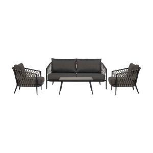 Lisomme Christel 4 delige tuin loungeset donkergrijs