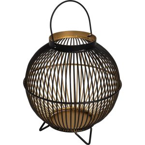 Lesli Living lantaarn Nora – zwart – Ø21x22cm Lesli Living lantaarn Nora – zwart – Ø21x22cm