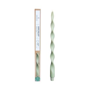 Originalhome spiraalkaars 40 cm – lichtgroen Originalhome spiraalkaars 40 cm – lichtgroen