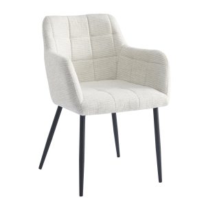 Livingfurn eetkamerstoel Bronco Sand – stof – set van 2 Livingfurn eetkamerstoel Bronco Sand – stof – set van 2