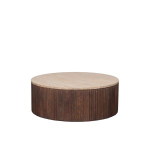LABEL51 Salontafel Ribble – Travertin Hout – 70x70x25cm LABEL51 Salontafel Ribble – Travertin Hout – 70x70x25cm