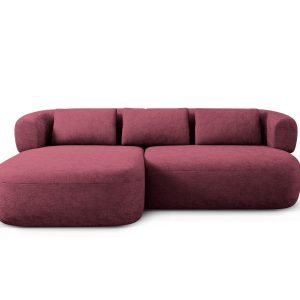 Micadoni linker hoekbank Jenny 5-zits, chenille kersenboom – 145x200x7 Micadoni linker hoekbank Jenny 5-zits, chenille kersenboom – 145x200x7