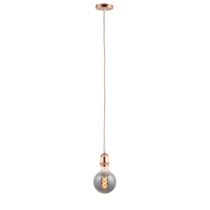 Lighto | Pendel Rosé Goud | Inclusief Lichtbron Rookglas | Vintage | 1 Lighto | Pendel Rosé Goud | Inclusief Lichtbron Rookglas | Vintage | 1