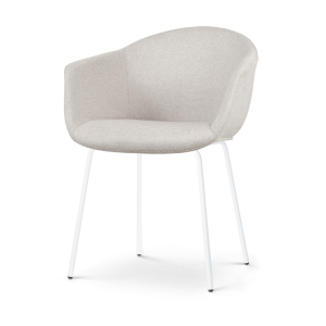 Nolon Nora-Otis Eetkamerstoel Beige – met Armleuning – Wit Nolon Nora-Otis Eetkamerstoel Beige – met Armleuning – Wit