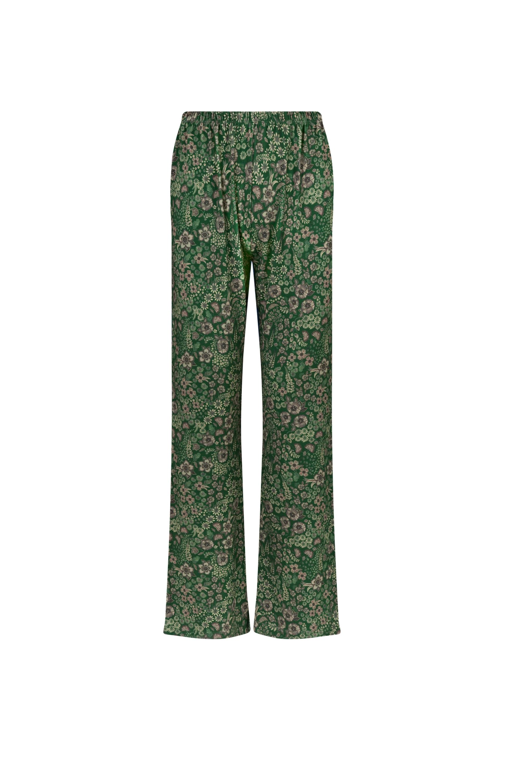 Pip Studio - Blake Pyjama Broek Dames - Daisy Dreams - Groen - M