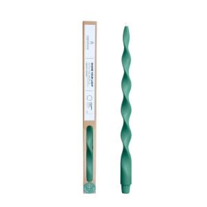 Originalhome spiraalkaars 40 cm – dunkelgroen Originalhome spiraalkaars 40 cm – dunkelgroen