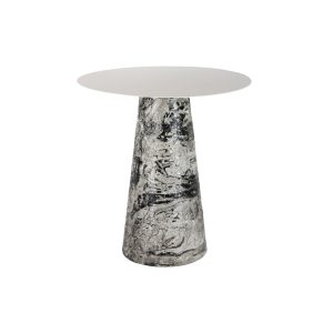 Leitmotiv bijzettafel Mosaic Marble High – wit – 40x40x42cm Leitmotiv bijzettafel Mosaic Marble High – wit – 40x40x42cm