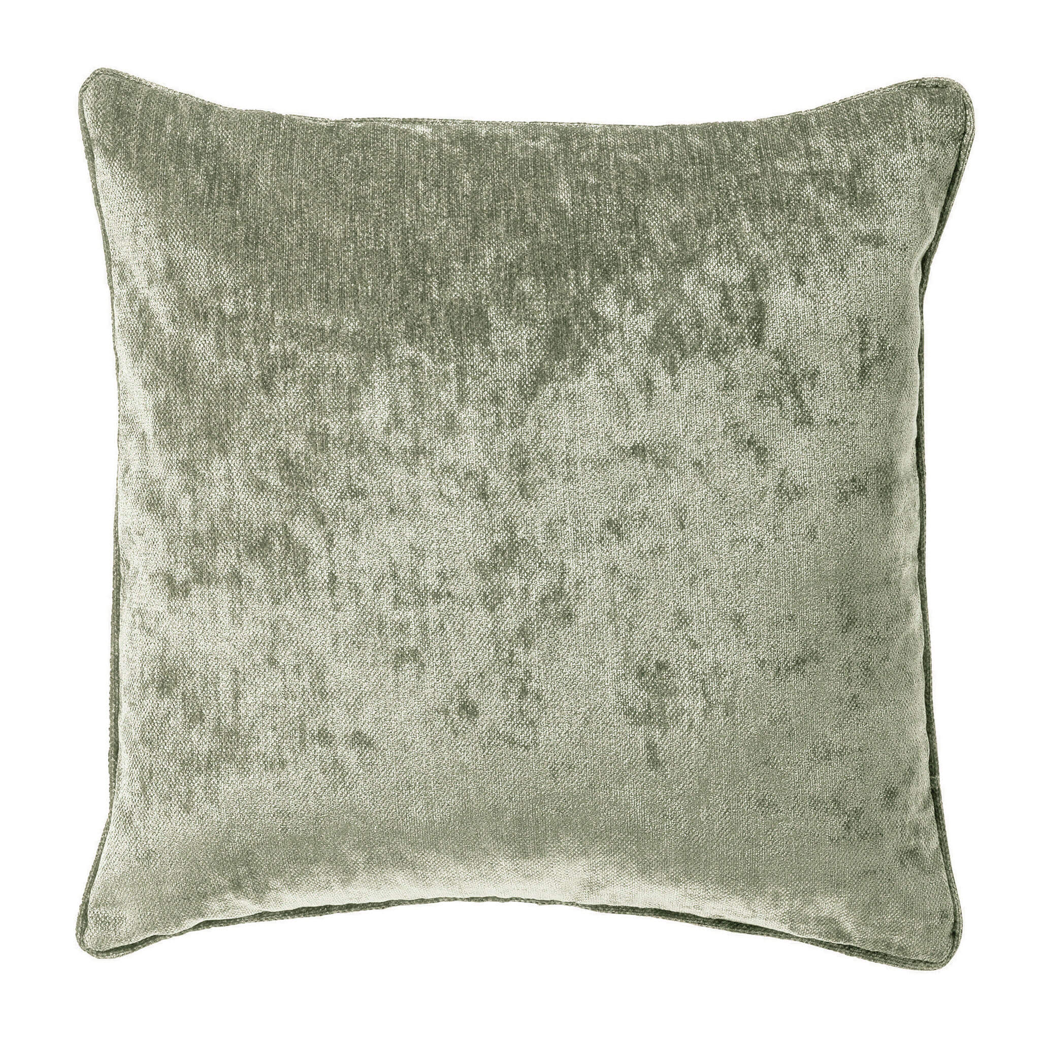 LEWY - kussenhoes 45x45 cm - glansvelours - Green Milieu - groen