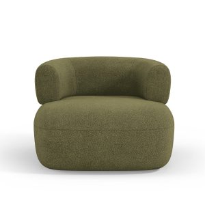 Micadoni Fauteuil Jenny boucle, groente – 88x90x73cm