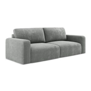LaMiaSofa 3-zits slaapbank Ostia – chenille stof – grijs – 244x102x79 LaMiaSofa 3-zits slaapbank Ostia – chenille stof – grijs – 244x102x79