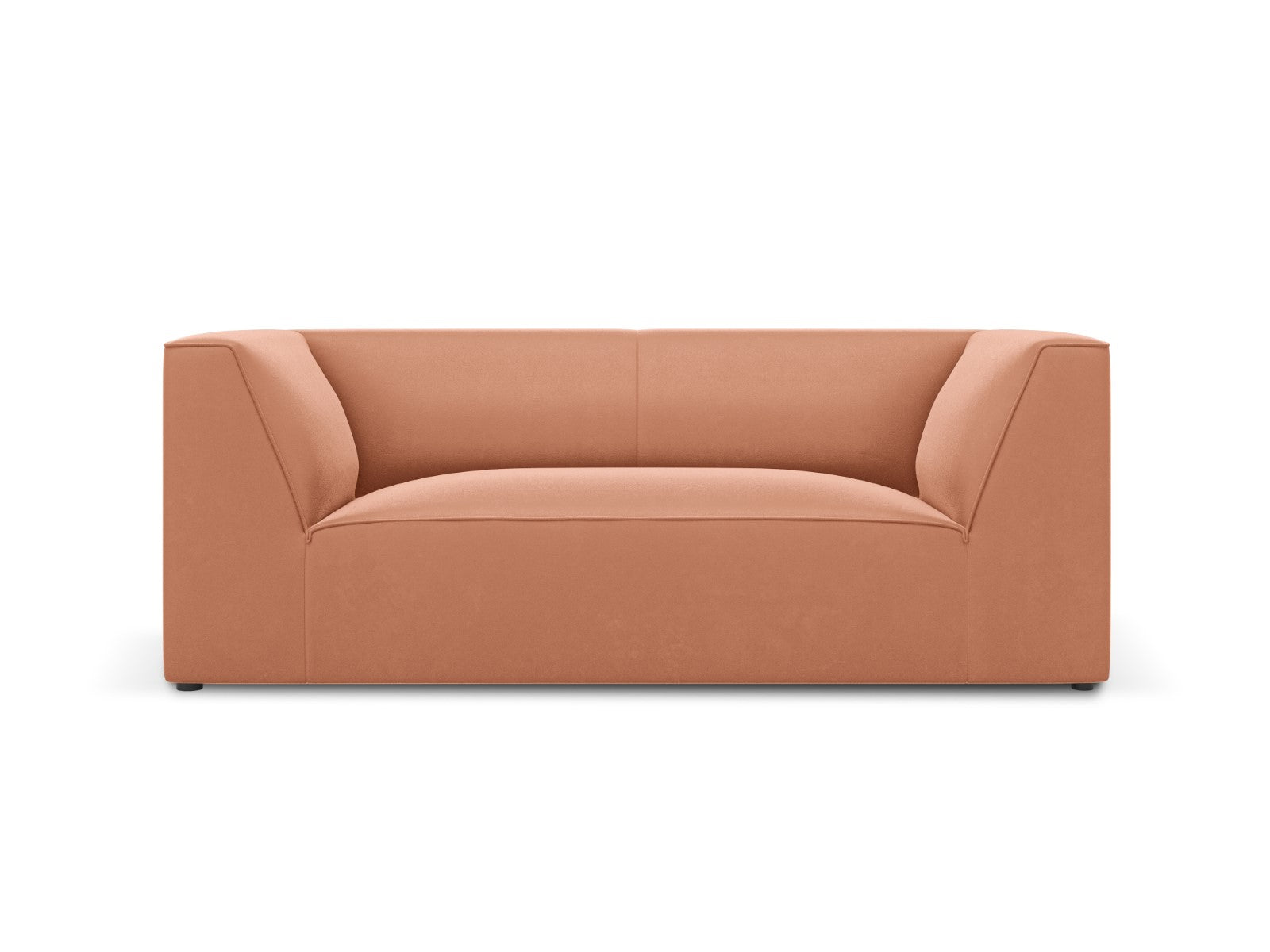 Micadoni Bank Ruby 2-zits, flueel, roze - 93x174x69cm