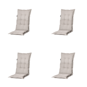 Madison tuinstoelkussen hoge rug Richmond – beige – 123x50x6cm – set v Madison tuinstoelkussen hoge rug Richmond – beige – 123x50x6cm – set v