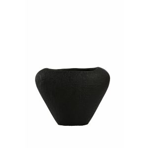 Light & Living vaas Mayoro – zwart – 32x9x23cm Light & Living vaas Mayoro – zwart – 32x9x23cm
