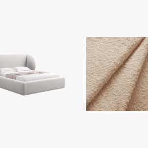 Micadoni Opbergbed met hoofdeinde Miley 200x140cm boucle beige – 230×1 Micadoni Opbergbed met hoofdeinde Miley 200x140cm boucle beige – 230×1